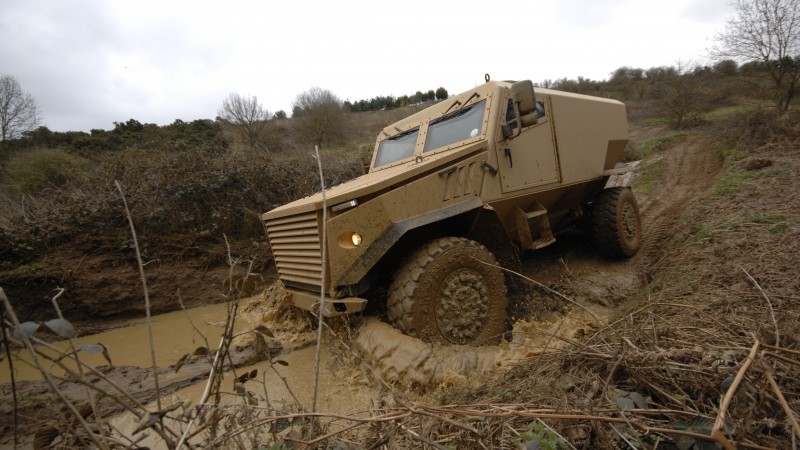 Ocelot, Foxhound, Force Protection, armoured vehicle, LPPV, MRAP, British Army (horizontal)