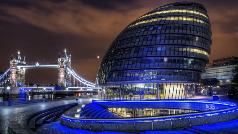 City Hall, London, England, tourism, travel (horizontal)