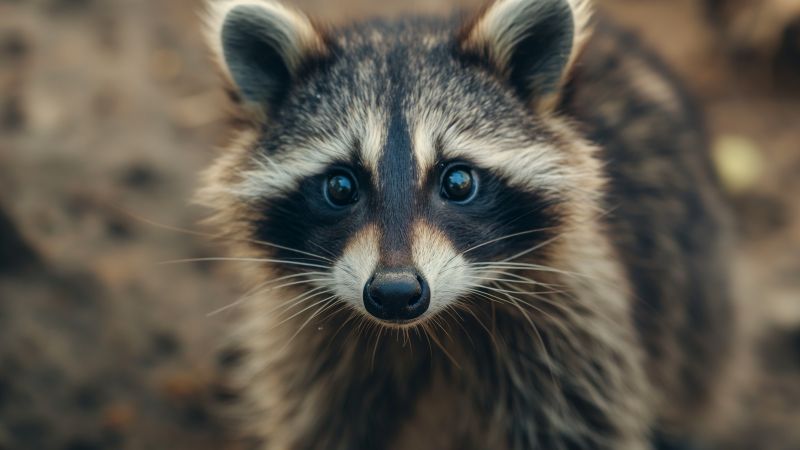 raccoon wallpaper, cute, nature, background for desktop wallpaper (horizontal)
