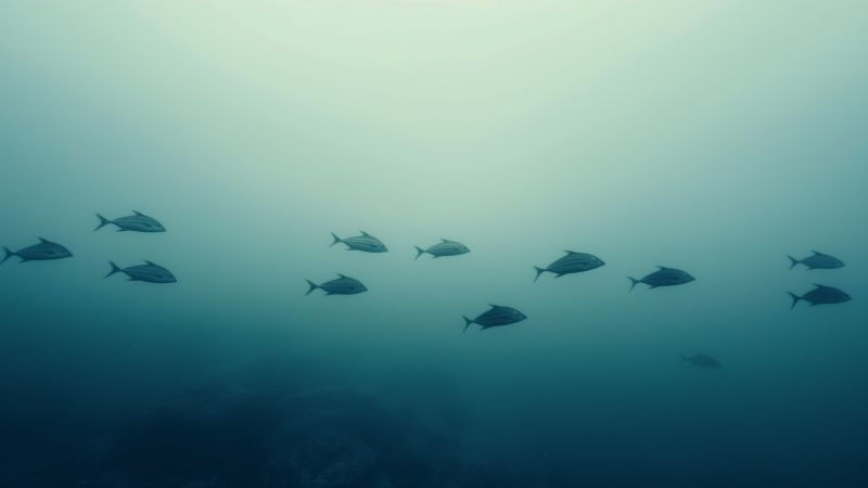 Grey triggerfish wallpaper, diving, Mediterranean Sea, background for desktop wallpaper (horizontal)