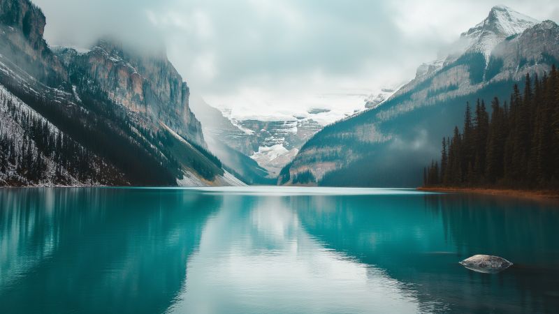 Lake Louise wallpaper, HD wallpaper, nature, background for desktop wallpaper (horizontal)