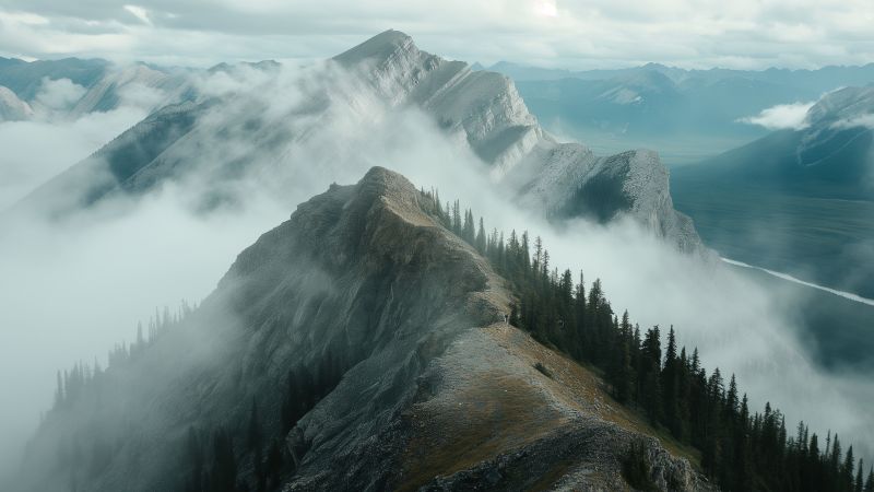 Sulphur Mountain wallpaper, 4k wallpaper, beautiful landscape, background for desktop wallpaper (horizontal)