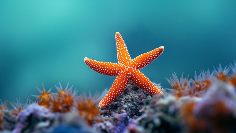 Fromia monilis wallpaper, sea, tourism, background for desktop wallpaper (horizontal)