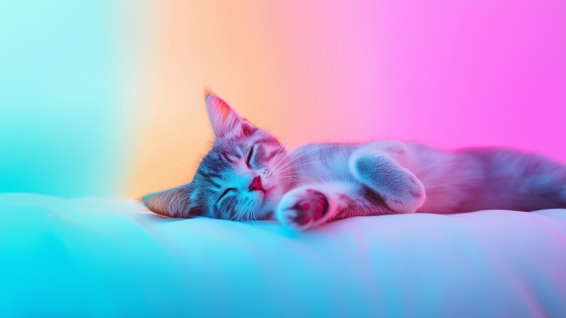 kitten wallpaper, furry, playful, background for desktop wallpaper (horizontal)