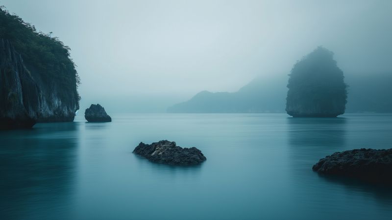 Ko Tapu wallpaper, Thailand, mountains, background for desktop wallpaper (horizontal)