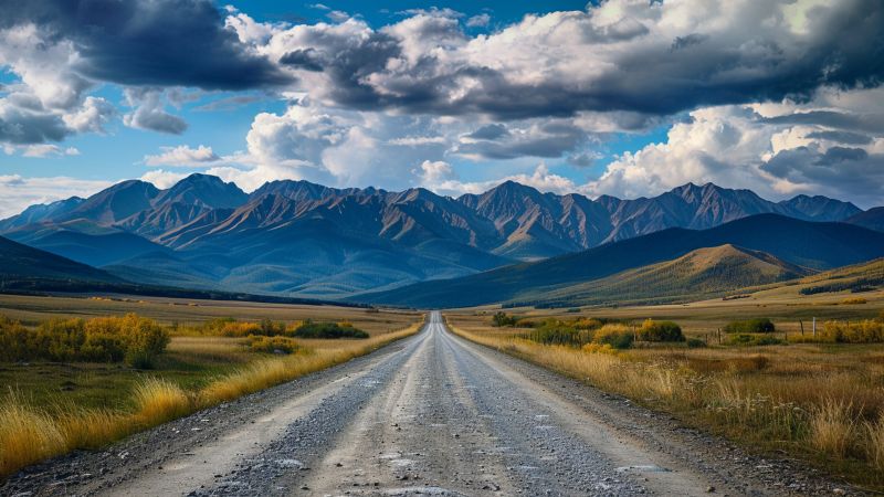 road wallpaper, sky, pathway, background for desktop wallpaper (horizontal)