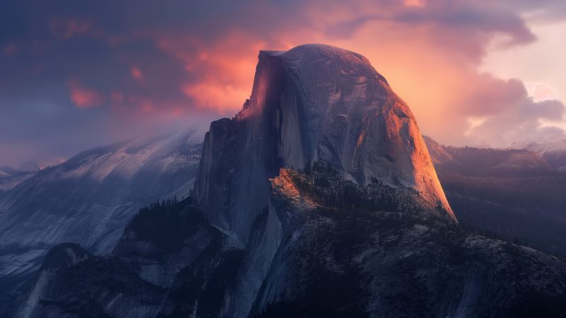 Yosemite wallpaper, scenic, mountains, background for desktop wallpaper (horizontal)