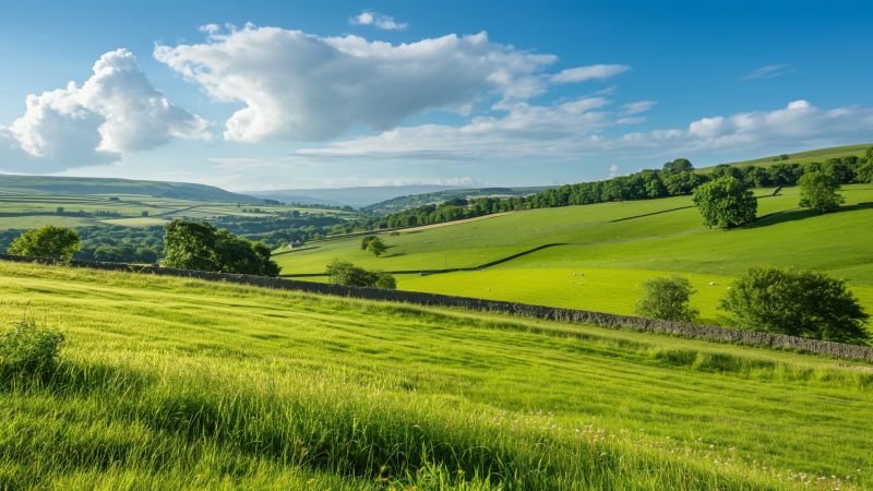 Wensleydale wallpaper, North Yorkshire, hiking, background for desktop wallpaper (horizontal)