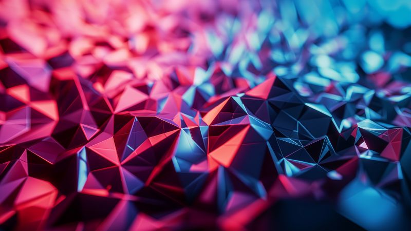 polygon wallpaper, contemporary style, sleek aesthetics, background for desktop wallpaper (horizontal)