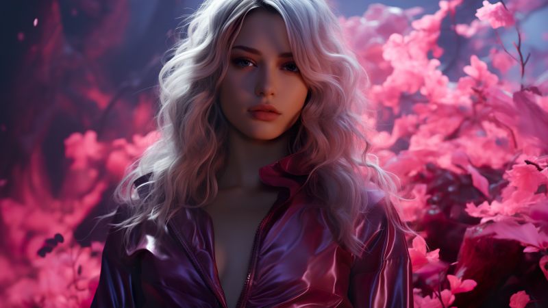 girl wallpaper, blonde hair, stunning, background for desktop wallpaper (horizontal)