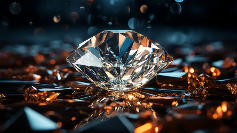 diamonds wallpaper, crystal, brilliance, background for desktop wallpaper (horizontal)