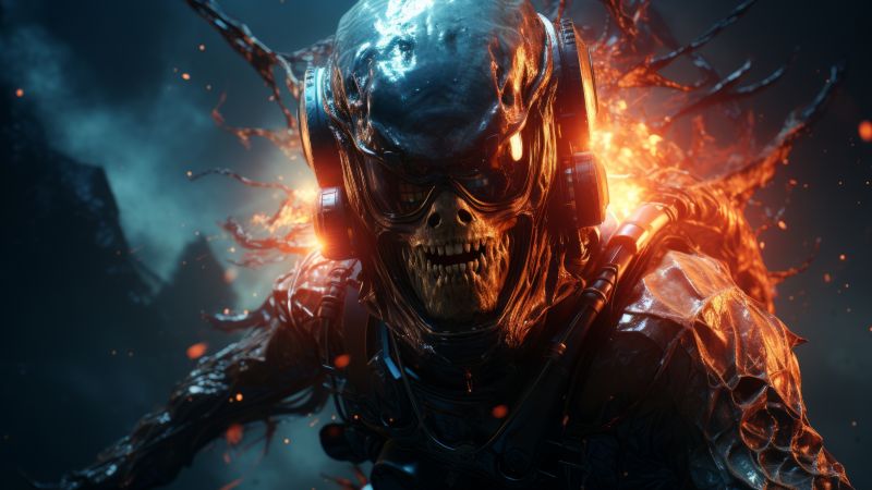 alien wallpaper, extraterrestrial, space, background for desktop wallpaper (horizontal)