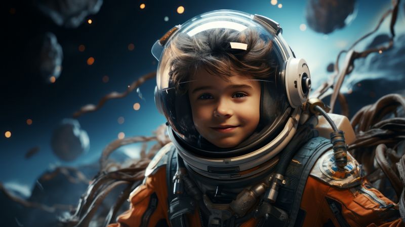 boy wallpaper, galaxy, cosmic, background for desktop wallpaper (horizontal)