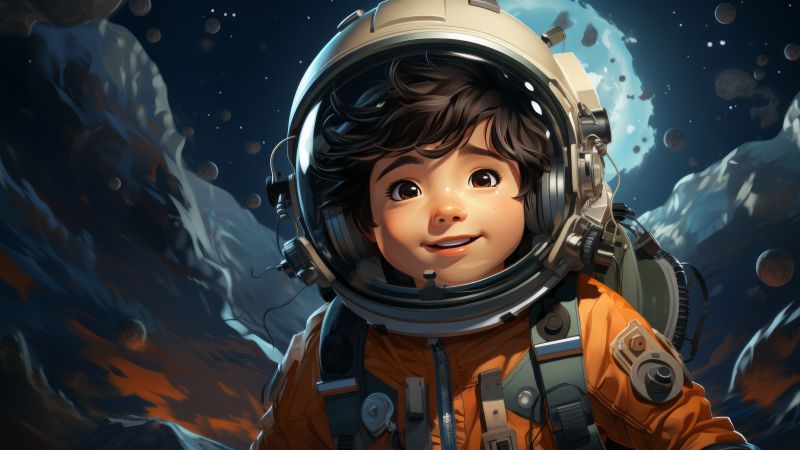 boy wallpaper, cosmic, universe, background for desktop wallpaper (horizontal)
