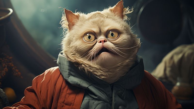 cat wallpaper, cute animals, playful felines, background for desktop wallpaper (horizontal)