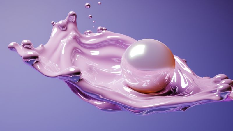 iPhone 15 pro wallpaper, water splash, mobile technology, background for desktop wallpaper (horizontal)