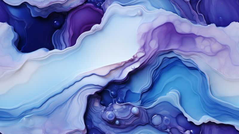 waves wallpaper, blue, sea, background for desktop wallpaper (horizontal)