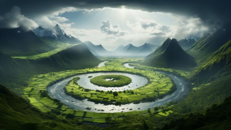 river wallpaper, lakes, nature, background for desktop wallpaper (horizontal)