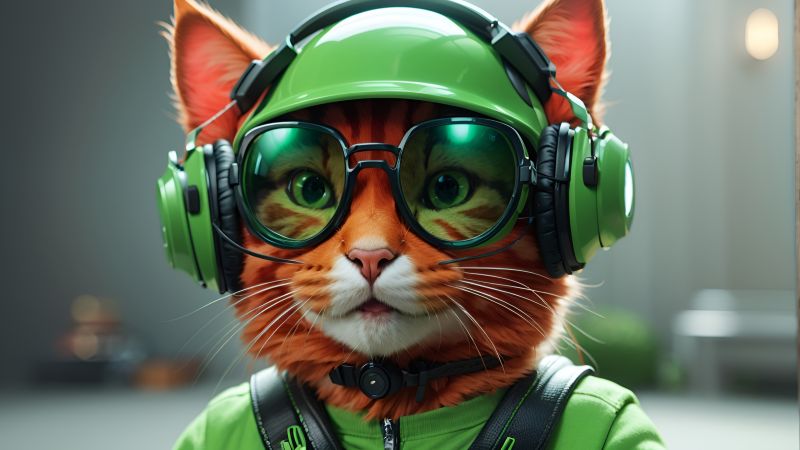 cat wallpaper, silly creatures, quirky animals, background for desktop wallpaper (horizontal)