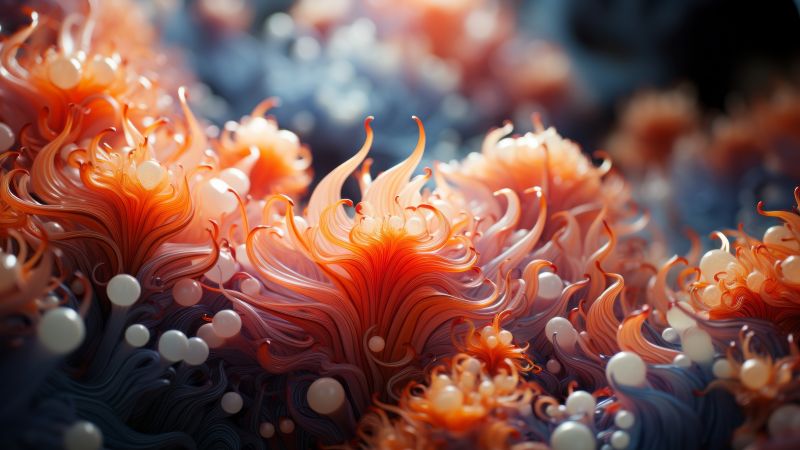 corals wallpaper, spiral, colorful, background for desktop wallpaper (horizontal)
