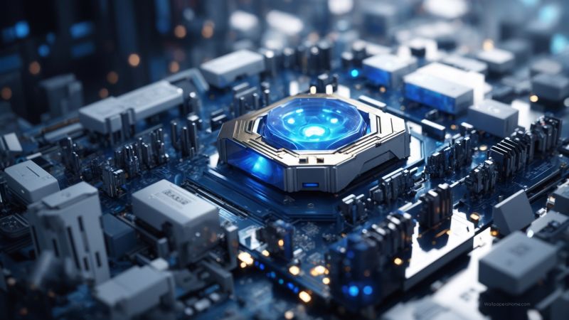 quantum wallpaper, technology, algorithm, background for desktop wallpaper (horizontal)