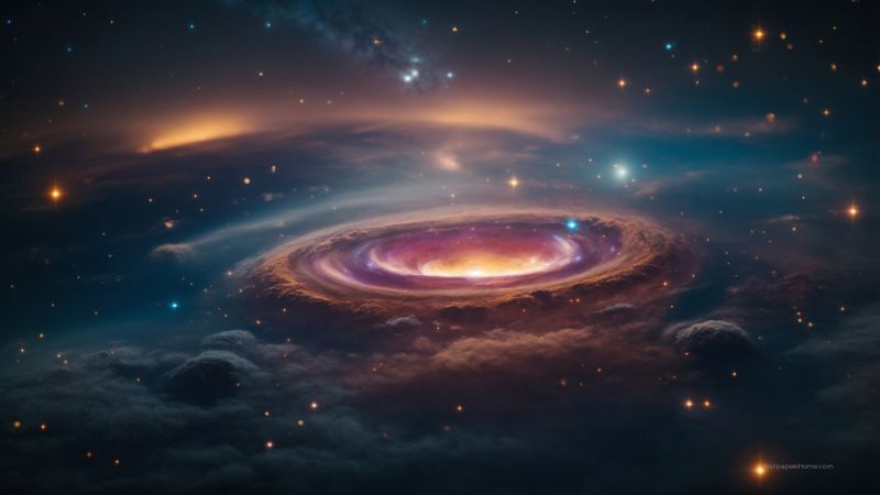 galaxy wallpaper, celestial, night sky, background for desktop wallpaper (horizontal)