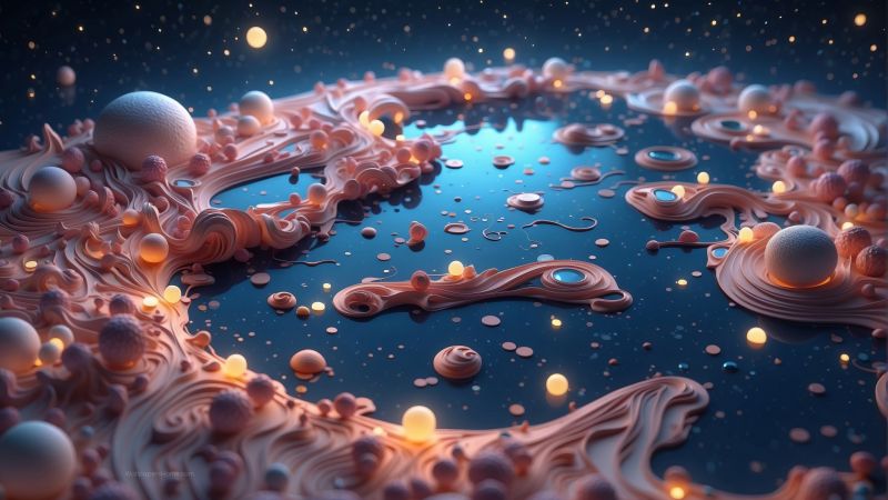 balls wallpaper, pink, vibrant, background for desktop wallpaper (horizontal)