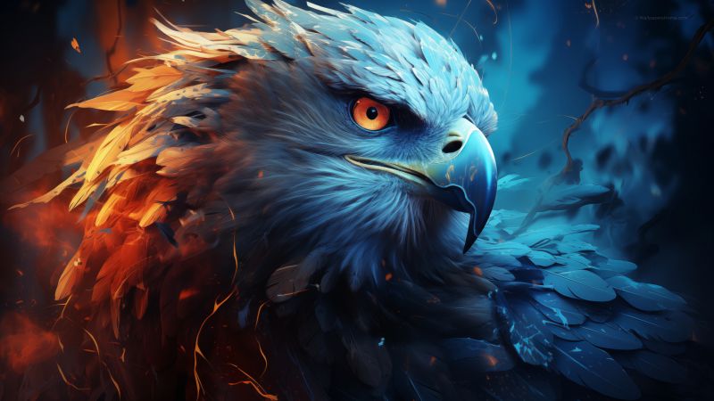 eagle wallpaper, bird of prey, soaring, background for desktop wallpaper (horizontal)