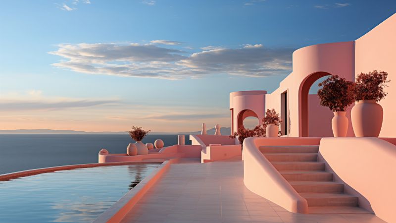 exterior wallpaper, building, facade, background for desktop wallpaper (horizontal)