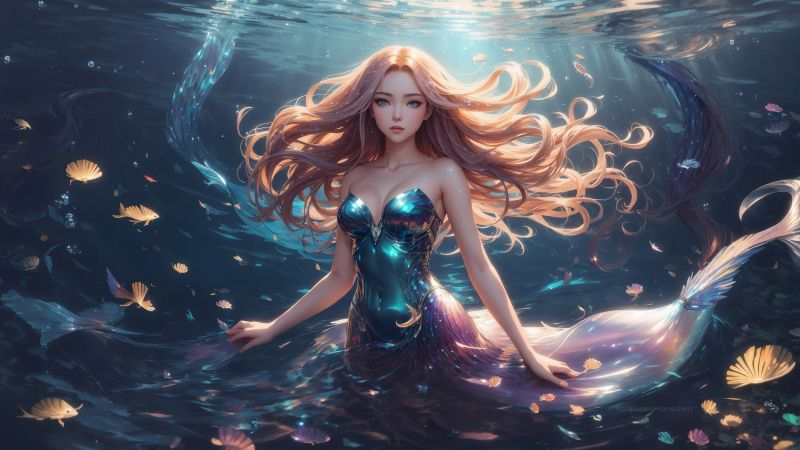 anime girl wallpaper, fantasy, spellcaster, background for desktop wallpaper (horizontal)