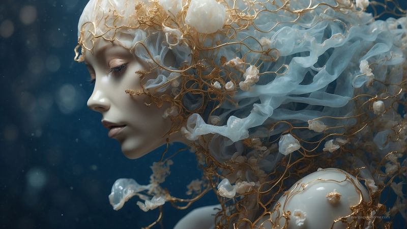 girl wallpaper, female, digital art, background for desktop wallpaper (horizontal)