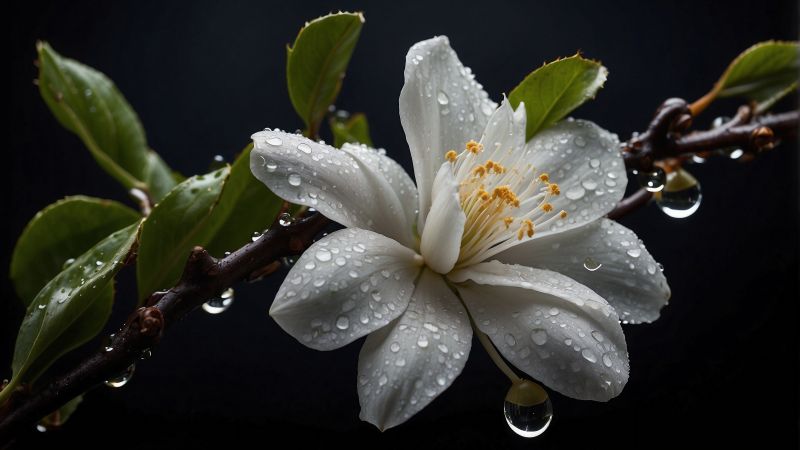 flowers wallpaper, iPhone 15, garden flowers, background for desktop wallpaper (horizontal)