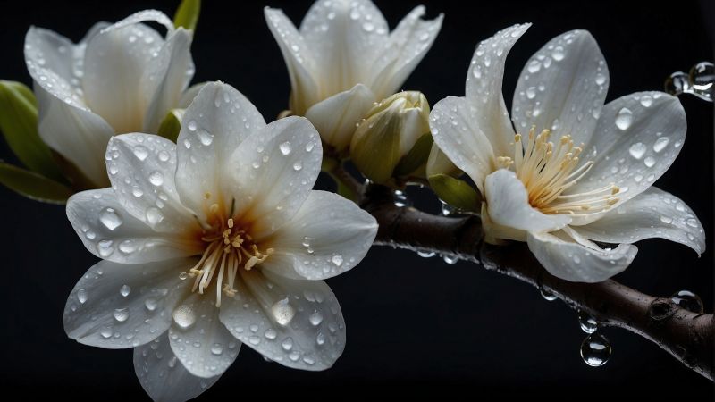 flowers wallpaper, mobile device, floral, background for desktop wallpaper (horizontal)