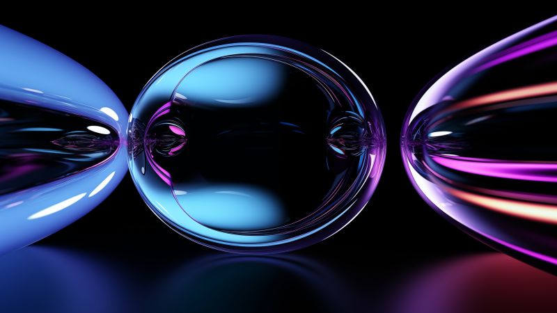 balls wallpaper, colorful glass, artistic glassware, background for desktop wallpaper (horizontal)