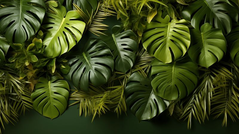 fern wallpaper, foliage, plant, background for desktop wallpaper (horizontal)