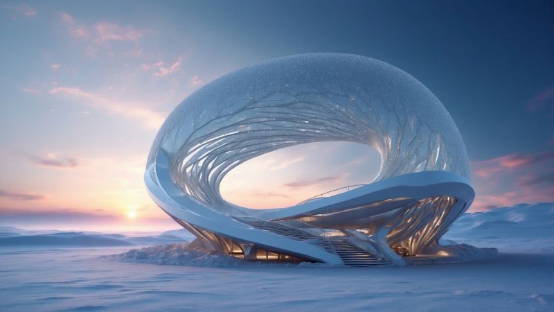 Modern House wallpaper, contemporary architecture, cozy interior, background for desktop wallpaper (horizontal)