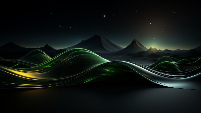mountains wallpaper, ocean waves, nature, background for desktop wallpaper (horizontal)
