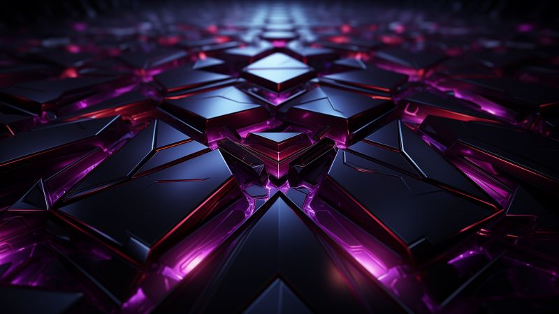 black wallpaper, violet, dimensional, background for desktop wallpaper (horizontal)