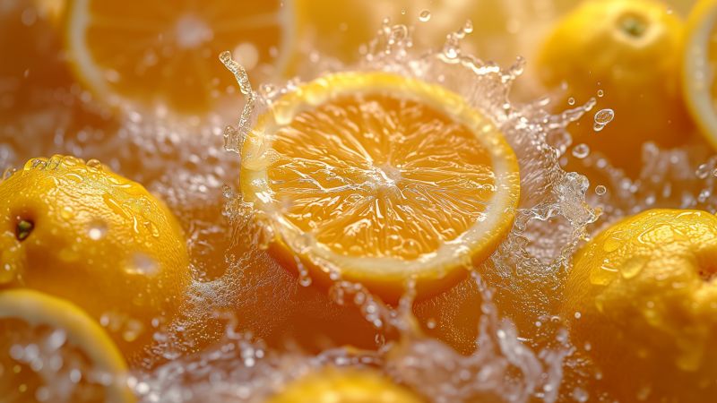 lemon wallpaper, refreshing, beverage, background for desktop wallpaper (horizontal)