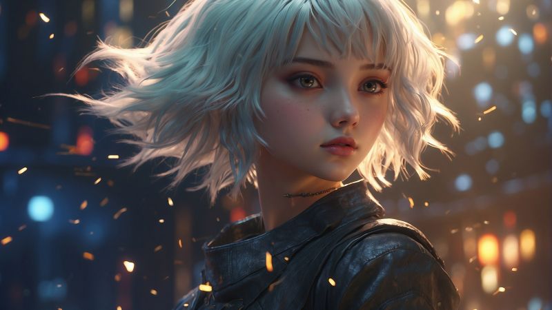 anime girl wallpaper, cute character, kawaii aesthetic, background for desktop wallpaper (horizontal)