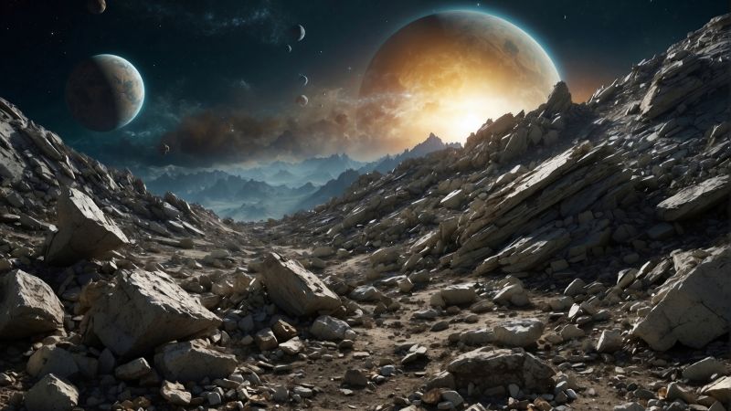 mountains wallpaper, rocky terrain, peaks, background for desktop wallpaper (horizontal)