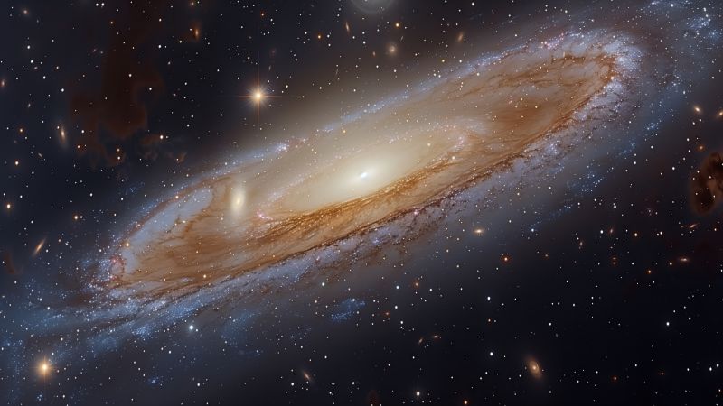 galaxy wallpaper, celestial, night sky, background for desktop wallpaper (horizontal)