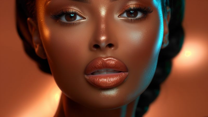 girl wallpaper, female, dark-skinned, background for desktop wallpaper (horizontal)
