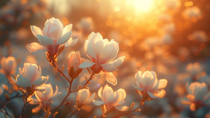 water lily wallpaper, serene, reflection, background for desktop wallpaper (horizontal)