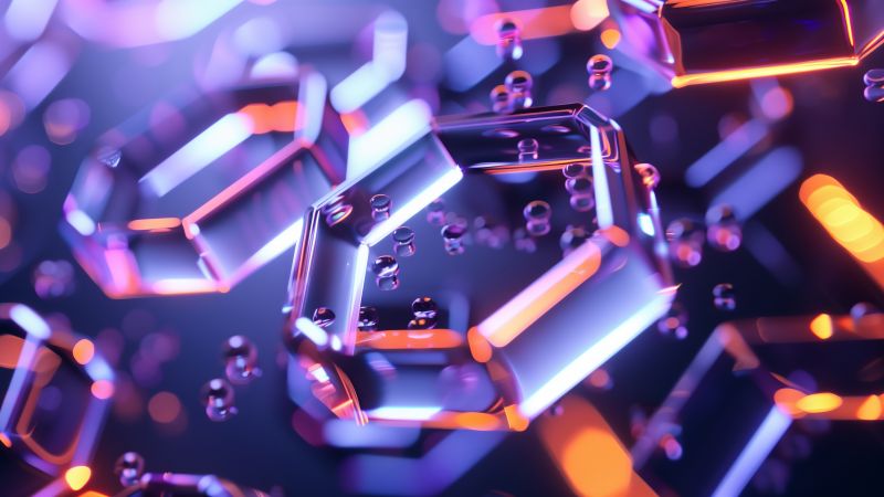 iPhone 16 wallpaper, mobile, hexagonal, background for desktop wallpaper (horizontal)