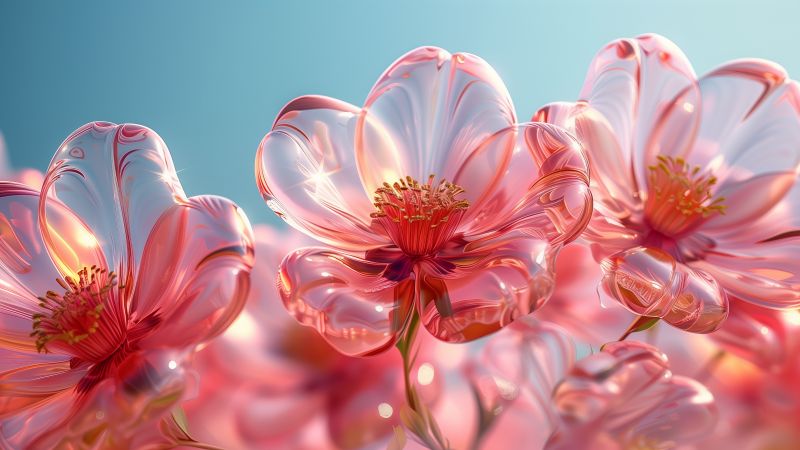 iPhone 16 wallpaper, floral gadget, tech meets nature, background for desktop wallpaper (horizontal)