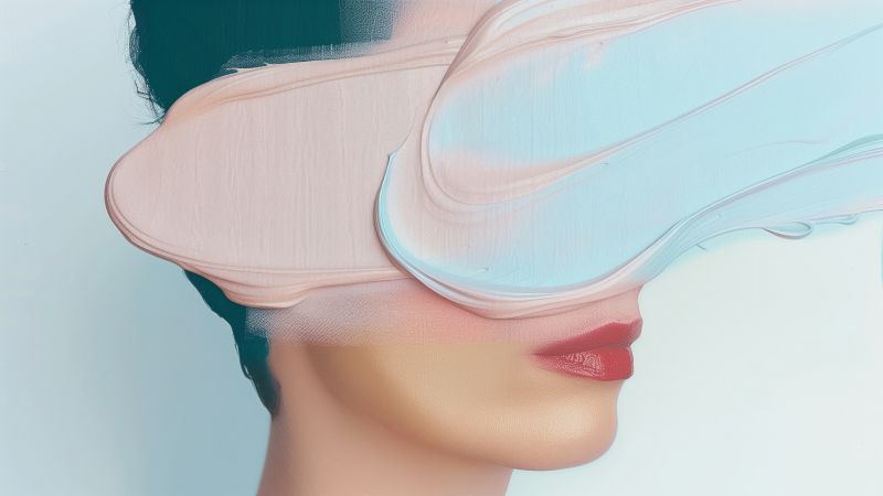 girl wallpaper, makeup, art, background for desktop wallpaper (horizontal)