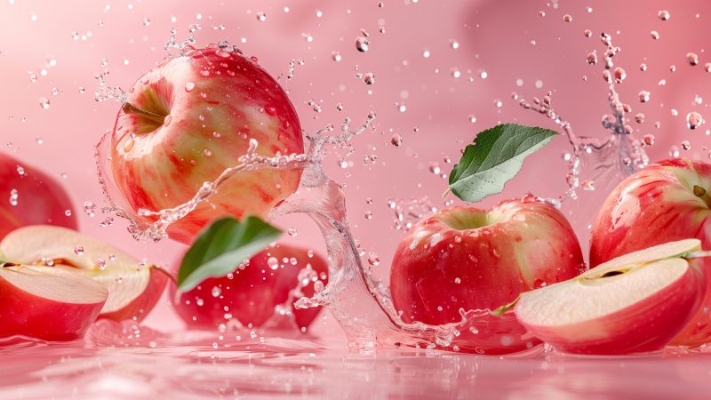 apple wallpaper, fresh, fruit, background for desktop wallpaper (horizontal)