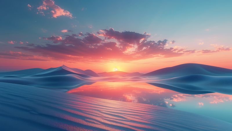 clouds wallpaper, ocean, waves, background for desktop wallpaper (horizontal)