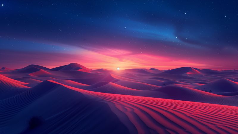 desert wallpaper, horizon, golden hour, background for desktop wallpaper (horizontal)